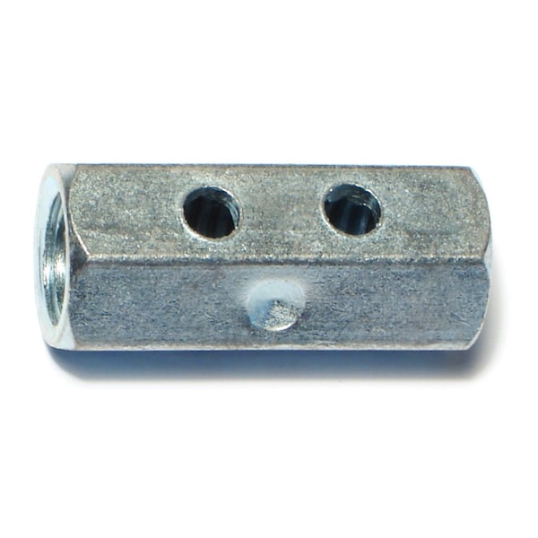 Midwest Fastener Inspection Hole Coupling Nut, 5/8"-11, Steel, Zinc Plated, 1-7/8 in Lg, 20 PK 09870 - main